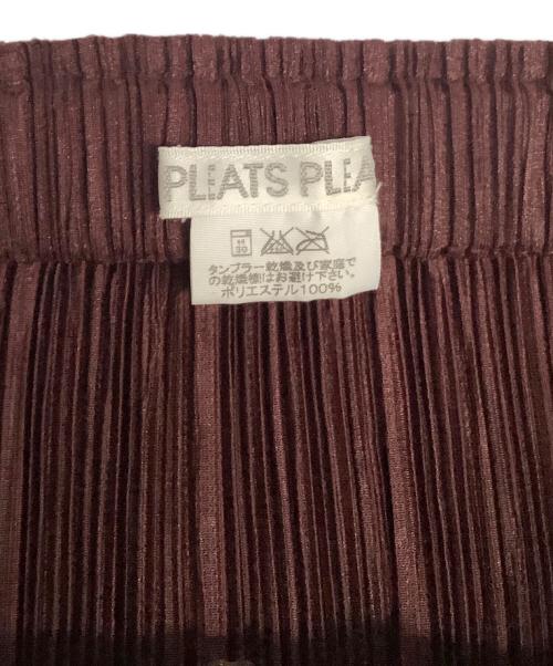 PLEATS PLEASE（プリーツプリーズ）PLEATS PLEASE (プリーツプリーズ) PLEATS PLEASE　ブラウン　プリーツスカート ブラウン サイズ:SIZE Mの古着・服飾アイテム