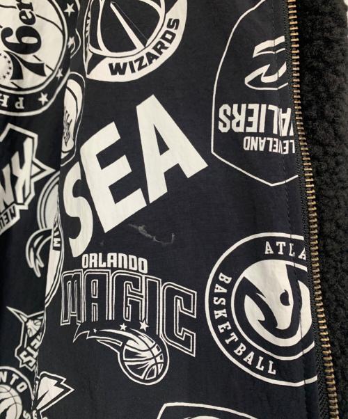 WIND AND SEA×NBA（ウィンダンシー）WIND AND SEA×NBA (ウィンダンシー) ボアジャケット ブラック サイズ:Ｌの古着・服飾アイテム