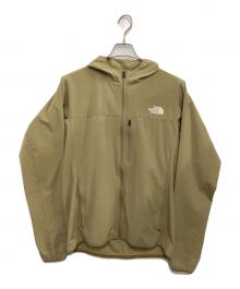 THE NORTH FACE（ザ ノース フェイス）の古着「マウンテンソフトシェルフーディ」｜ベージュ