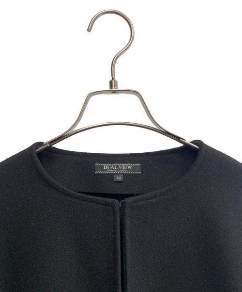 DUAL VIEW（デュアルヴュー）DUAL VIEW (デュアルヴュー) DUAL VIEW　ケープコート ブラック サイズ:SIZE 40 未使用品の古着・服飾アイテム