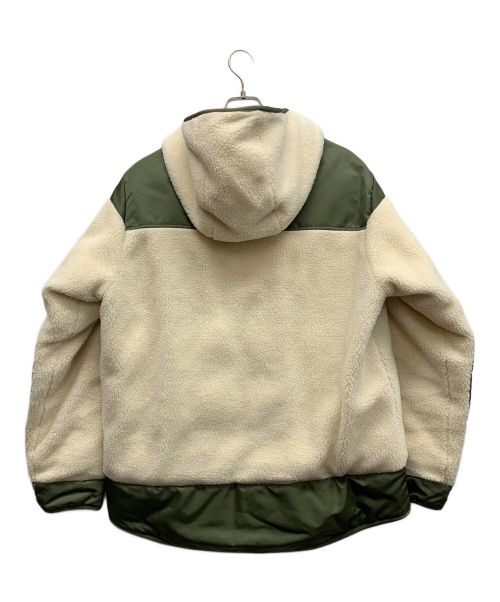 MONCLER（モンクレール）MONCLER (モンクレール) リバーシブルダウンジャケット アイボリー×オリーブ サイズ:4の古着・服飾アイテム