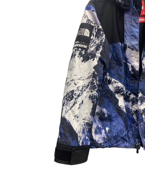 THE NORTH FACE（ザ ノース フェイス）THE NORTH FACE (ザ ノース フェイス) SUPREME (シュプリーム) 17AW 雪山 マウンテンパーカー  ブラック×ブルー サイズ:Mの古着・服飾アイテム