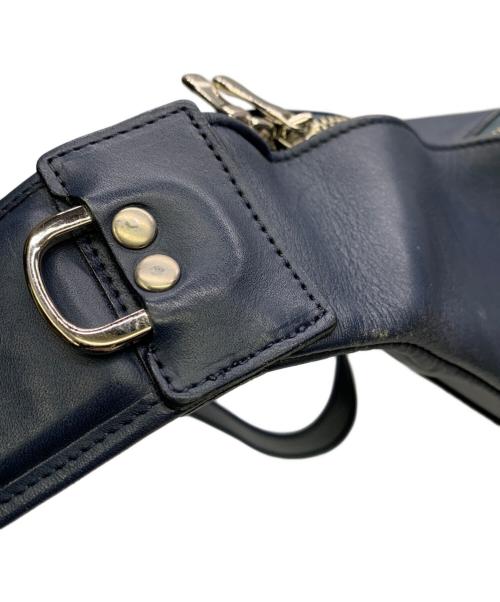 GROSS WALT（グロースヴァルト）GROSS WALT (グロースヴァルト) レザーボディーバッグ ネイビーの古着・服飾アイテム