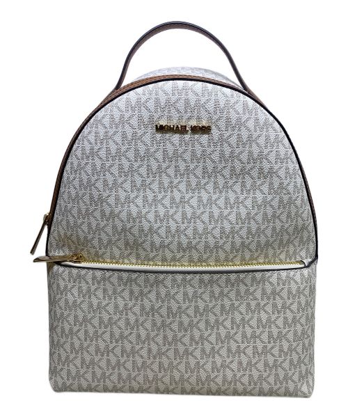 MICHAEL KORS（マイケル・コース）MICHAEL KORS (マイケルコース) ロゴバックパック ブラウン×グレーの古着・服飾アイテム