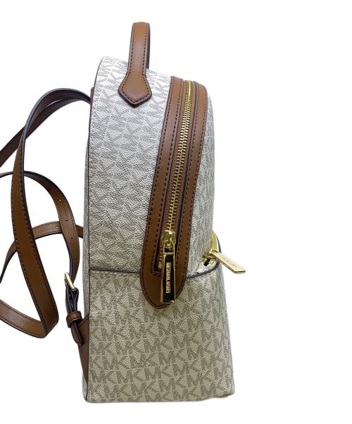 MICHAEL KORS（マイケル・コース）MICHAEL KORS (マイケルコース) ロゴバックパック ブラウン×グレーの古着・服飾アイテム
