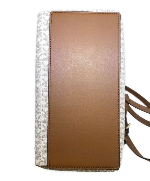 MICHAEL KORS（マイケル・コース）MICHAEL KORS (マイケルコース) ロゴバックパック ブラウン×グレーの古着・服飾アイテム