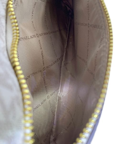 MICHAEL KORS（マイケル・コース）MICHAEL KORS (マイケルコース) ロゴバックパック ブラウン×グレーの古着・服飾アイテム