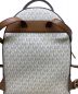 MICHAEL KORS (マイケルコース) ロゴバックパック ブラウン×グレー：14000円