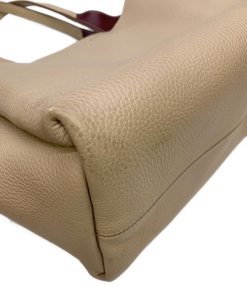 TOD'S（トッズ）TOD'S (トッズ) レザートートバッグ ベージュの古着・服飾アイテム