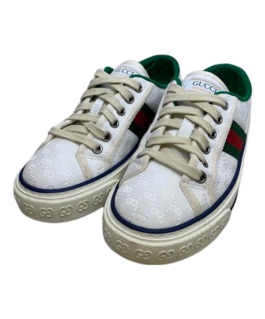 中古・古着通販】GUCCI (グッチ) キャンバススニーカー ホワイト 
