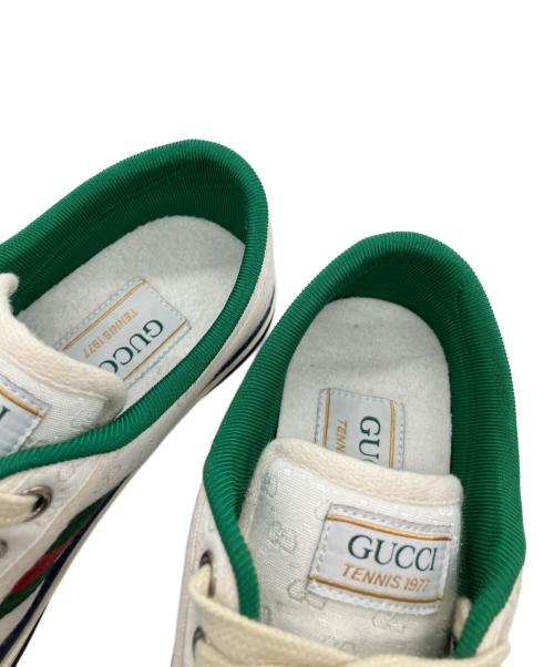 GUCCI（グッチ）GUCCI (グッチ) GG キャンバススニーカー ホワイト サイズ:34の古着・服飾アイテム