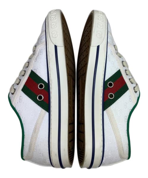 GUCCI（グッチ）GUCCI (グッチ) キャンバススニーカー ホワイト サイズ:34の古着・服飾アイテム