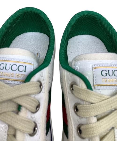 GUCCI（グッチ）GUCCI (グッチ) キャンバススニーカー ホワイト サイズ:34の古着・服飾アイテム