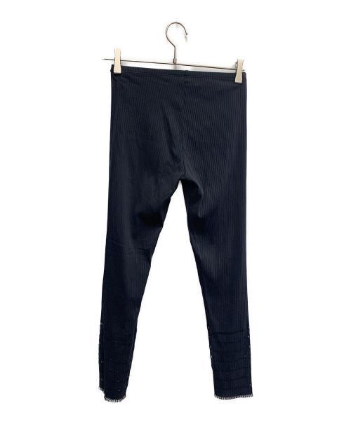 PLEATS PLEASE（プリーツプリーズ）PLEATS PLEASE (プリーツプリーズ) PLEATS PLEASE　ブラック　リブレギンスパンツ ブラック サイズ:SIZE 3の古着・服飾アイテム