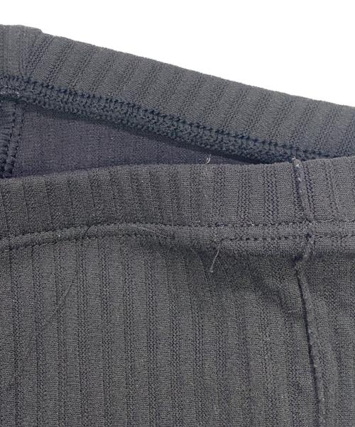 PLEATS PLEASE（プリーツプリーズ）PLEATS PLEASE (プリーツプリーズ) PLEATS PLEASE　ブラック　リブレギンスパンツ ブラック サイズ:SIZE 3の古着・服飾アイテム