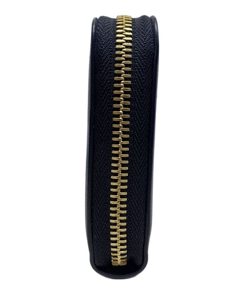 Salvatore Ferragamo（サルヴァトーレ フェラガモ）Salvatore Ferragamo (サルヴァトーレ フェラガモ) ガンチーニ　ラウンドファスナーウォレット ブラックの古着・服飾アイテム