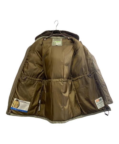 Eddie Bauer（エディーバウアー）Eddie Bauer (エディーバウアー) Eddie Bauer　550フィルパワー YUKON MODEL　ダウンジャケット カーキ サイズ:Sの古着・服飾アイテム