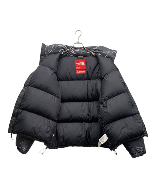 SUPREME（シュプリーム）SUPREME (シュプリーム) THE NORTH FACE (ザ ノース フェイス) Trompe Loeil Printed Nuptse Jacket 23SS ブラック×ホワイト サイズ:Lの古着・服飾アイテム