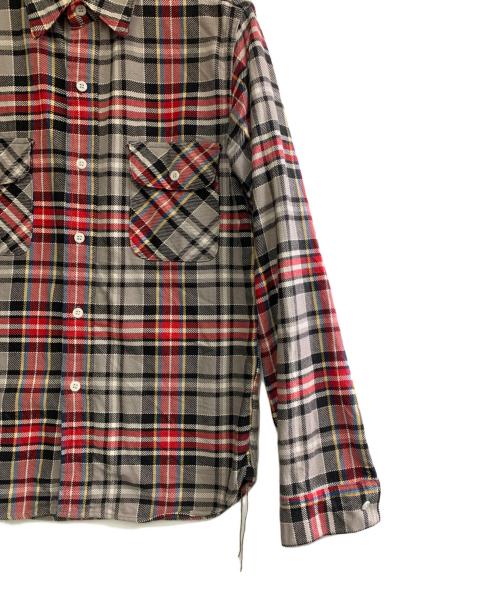 THE REAL McCOY'S（ザ・リアルマッコイズ）THE REAL McCOY'S (ザ・リアルマッコイズ) チェックシャツ グレー×レッド サイズ:16の古着・服飾アイテム