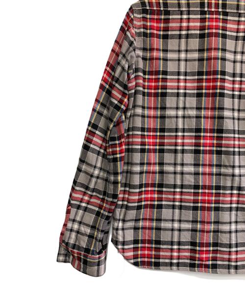 THE REAL McCOY'S（ザ・リアルマッコイズ）THE REAL McCOY'S (ザ・リアルマッコイズ) チェックシャツ グレー×レッド サイズ:16の古着・服飾アイテム