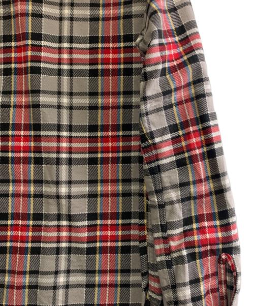 THE REAL McCOY'S（ザ・リアルマッコイズ）THE REAL McCOY'S (ザ・リアルマッコイズ) チェックシャツ グレー×レッド サイズ:16の古着・服飾アイテム