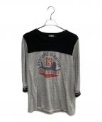 Hysteric Glamourヒステリックグラマー）の古着「Hysteric Glamour　ブラック×グレー　カットソー」｜ブラック×グレー