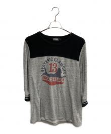 Hysteric Glamour（ヒステリックグラマー）の古着「Hysteric Glamour　ブラック×グレー　カットソー」｜ブラック×グレー