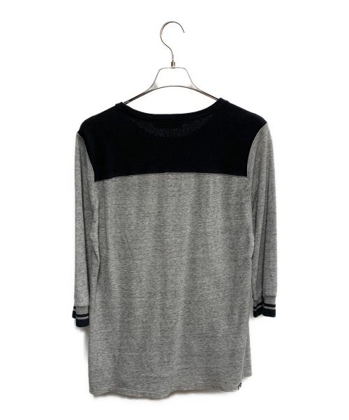 Hysteric Glamour（ヒステリックグラマー）Hysteric Glamour (ヒステリックグラマー) Hysteric Glamour　ブラック×グレー　カットソー ブラック×グレー サイズ:Lの古着・服飾アイテム