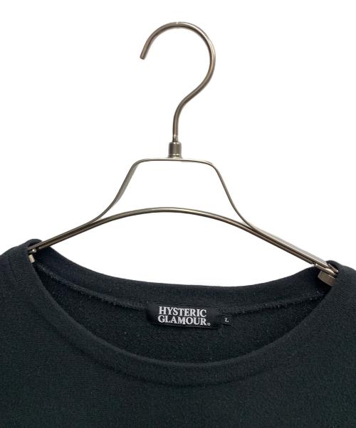 Hysteric Glamour（ヒステリックグラマー）Hysteric Glamour (ヒステリックグラマー) Hysteric Glamour　ブラック×グレー　カットソー ブラック×グレー サイズ:Lの古着・服飾アイテム