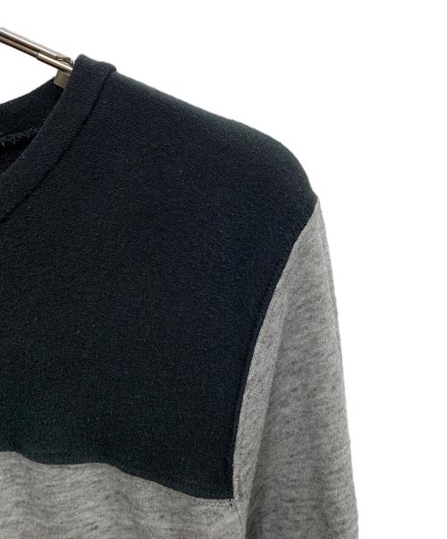 Hysteric Glamour（ヒステリックグラマー）Hysteric Glamour (ヒステリックグラマー) Hysteric Glamour　ブラック×グレー　カットソー ブラック×グレー サイズ:Lの古着・服飾アイテム