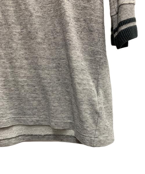 Hysteric Glamour（ヒステリックグラマー）Hysteric Glamour (ヒステリックグラマー) Hysteric Glamour　ブラック×グレー　カットソー ブラック×グレー サイズ:Lの古着・服飾アイテム