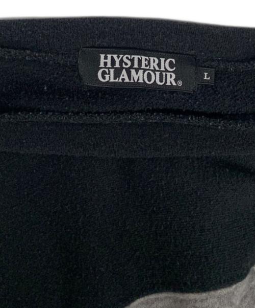 Hysteric Glamour（ヒステリックグラマー）Hysteric Glamour (ヒステリックグラマー) Hysteric Glamour　ブラック×グレー　カットソー ブラック×グレー サイズ:Lの古着・服飾アイテム