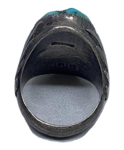 Robert&Bernice Leekya（ロバート＆バーナイス・リーキヤ）Robert&Bernice Leekya (ロバート＆バーナイス・リーキヤ) リング シルバー×グリーン サイズ:23号の古着・服飾アイテム