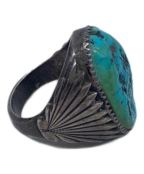 Robert&Bernice Leekya（ロバート＆バーナイス・リーキヤ）Robert&Bernice Leekya (ロバート＆バーナイス・リーキヤ) リング シルバー×グリーン サイズ:23号の古着・服飾アイテム