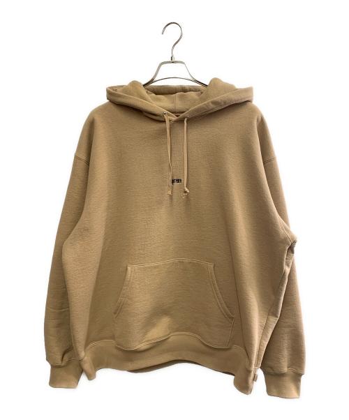 SUPREME（シュプリーム）SUPREME (シュプリーム) Supreme　Micro Logo Hooded Sweatshirt ベージュ サイズ:XLの古着・服飾アイテム