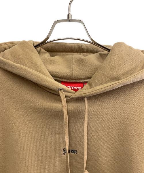 SUPREME（シュプリーム）SUPREME (シュプリーム) Supreme　Micro Logo Hooded Sweatshirt ベージュ サイズ:XLの古着・服飾アイテム