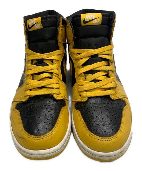 NIKE（ナイキ）NIKE (ナイキ) Air Jordan 1 High OG ブラック×イエロー サイズ:UK 9.5の古着・服飾アイテム