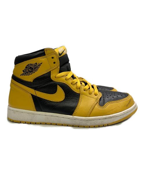 NIKE（ナイキ）NIKE (ナイキ) Air Jordan 1 High OG ブラック×イエロー サイズ:UK 9.5の古着・服飾アイテム
