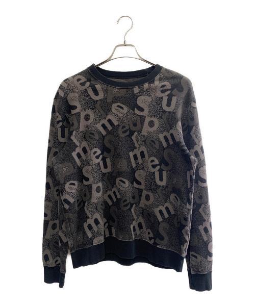 SUPREME（シュプリーム）SUPREME (シュプリーム) Scatter Text Crewneck グレー サイズ:Sの古着・服飾アイテム