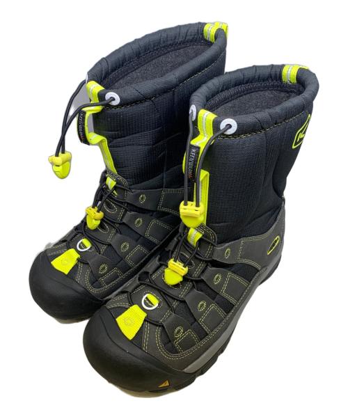 KEEN（キーン）KEEN (キーン) スノーブーツ ブラック×イエロー サイズ:UK　7の古着・服飾アイテム
