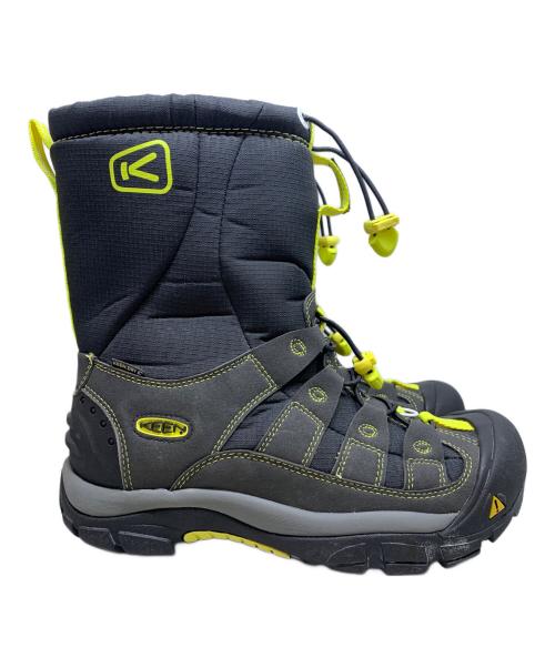 KEEN（キーン）KEEN (キーン) スノーブーツ ブラック×イエロー サイズ:UK　7の古着・服飾アイテム