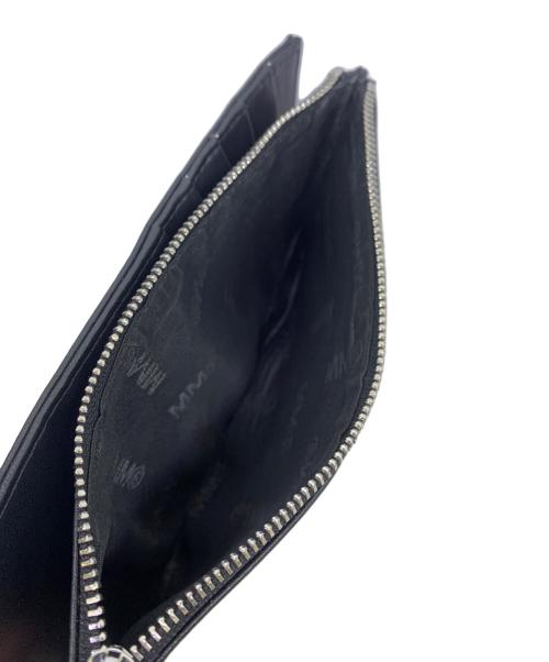 MM6 Maison Margiela（エムエムシックスメゾンマルジェラ）MM6 Maison Margiela (エムエムシックス メゾンマルジェラ) 2つ折り財布 ブラックの古着・服飾アイテム