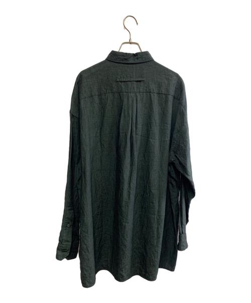 ticca（ティッカ）ticca (ティッカ) TICCA　リネンスクエアビッグシャツ グレー サイズ:FREEの古着・服飾アイテム