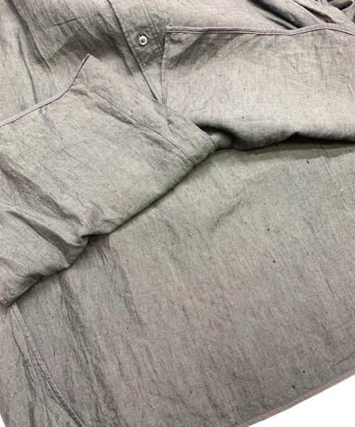 ticca（ティッカ）ticca (ティッカ) TICCA　リネンスクエアビッグシャツ グレー サイズ:FREEの古着・服飾アイテム
