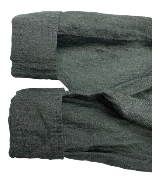 ticca（ティッカ）ticca (ティッカ) TICCA　リネンスクエアビッグシャツ グレー サイズ:FREEの古着・服飾アイテム