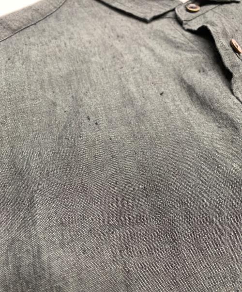 ticca（ティッカ）ticca (ティッカ) TICCA　リネンスクエアビッグシャツ グレー サイズ:FREEの古着・服飾アイテム