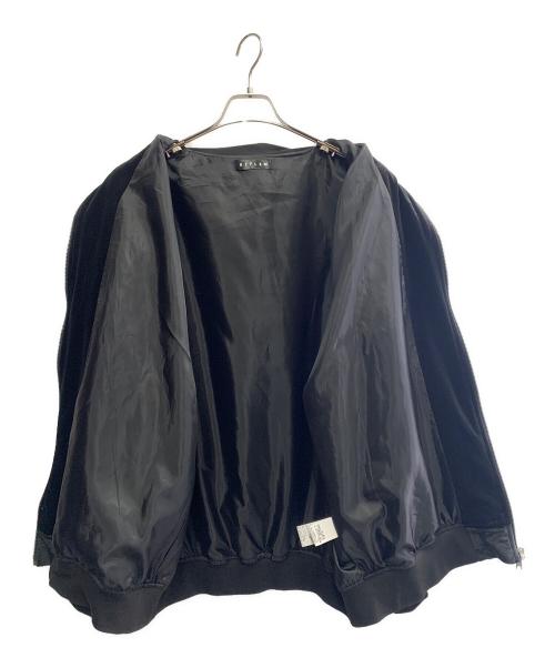 REFLEM（レフレム）REFLEM (レフレム) REFLEM　ベロア刺繍スカジャン ブラック サイズ:表記なしの古着・服飾アイテム