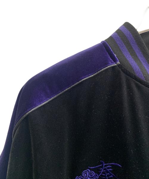 REFLEM（レフレム）REFLEM (レフレム) REFLEM　ベロア刺繍スカジャン ブラック サイズ:表記なしの古着・服飾アイテム