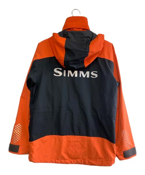 simms（シムスタイル）simms (シムスタイル) Megabass (メガバス) ゴアテックス ジャケット ビブセット ブラック×オレンジ サイズ:Ｓの古着・服飾アイテム