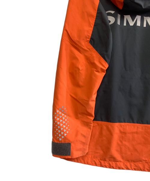 simms（シムスタイル）simms (シムスタイル) Megabass (メガバス) ゴアテックス ジャケット ビブセット ブラック×オレンジ サイズ:Ｓの古着・服飾アイテム